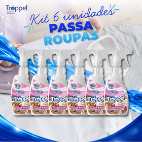 Kit 6 unidades: Passa Roupas Tróppel 500ml
